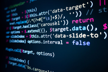 Source code on screen