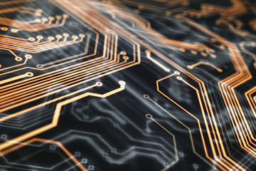 Orange circuit board