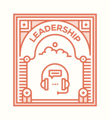 Sticker - LEADERSHIP ICON CONCEPT