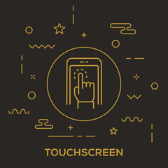 Wall Mural - touchscreen concept