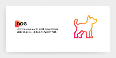 Canvas Print - DOG ICON CONCEPT