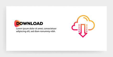 Poster - DOWNLOAD ICON CONCEPT