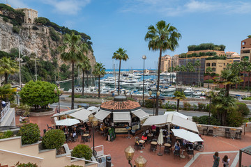 Wall Mural - Fontvielle Harbour, Monaco, on the French Riviera.