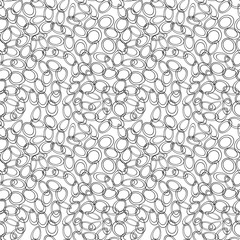Fototapete - Simple circle shapes background. Vector geometric abstract seamless pattern.