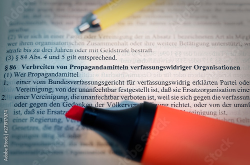 Gesetzestext Von In Deutsch Paragraph 269 Stgb Strafgesetzbuch Entziehung Der Fahrerlaubnis In Englisch Paragraph 86 Stgb Disseminating Propaganda Of Unconstitutional Organizations Buy This Stock Photo And Explore Similar Images At
