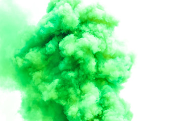 Aufkleber - Green smoke like clouds background,Bomb smoke background,Smoke caused by explosions.