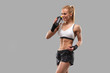 © zhagunov_a - fitness girl drinking a sports drink