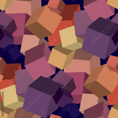 Vintage violet and orange c...