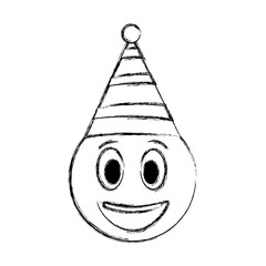 Poster - smiley emoji party hat