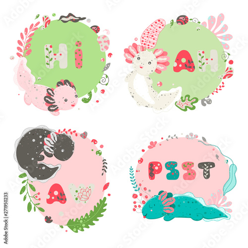 Cute Kawaii Axolotl Baby Amphibian Drawing Cute Frame Background With Elements Of Flora Leaves Flowers Pebbles Lettering Psst Flat Style Design Ambystoma Mexicanum Buy This Stock Vector And Explore Similar Vectors Cute Kawaii Axolotl Baby Amphibian Drawing Cute Frame Background With Elements Of Flora Leaves Flowers Pebbles Lettering Psst Flat Style Design Ambystoma Mexicanum Buy This Stock Vector And Explore Similar Vectors