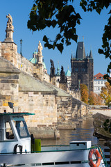 Wall Mural - Prague - The Charles bride from west.