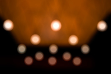 abstract blurred with bokeh light, warm light tone