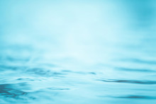 Blur Water Background Wavy Clean Fresh Water In Light Cool Cyan Turquoise Blue Green Vintage Color