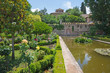 GRANADA, SPAIN - MAY 30, 2015: The Gardens of Alhambra palace.