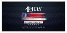 4th Of July Independence Day Background, United States Flag, Posters, Modern Design Vector Illustration
