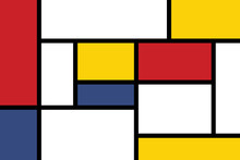 Colorful Rectangles; Mondrian Style