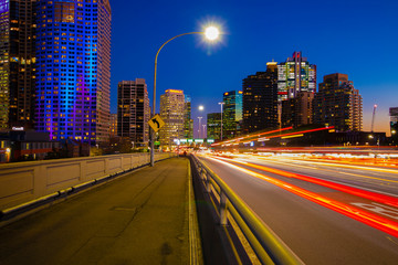 Lights trail Sydney Australia Harbour Bridge Chahil Expy 2