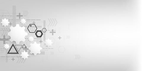 Wall Mural - vector background in the concept of technology.