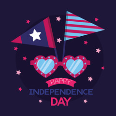 Wall Mural - american happy independence day