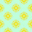 © AnaMaria - Yellow pattern with floral ornament