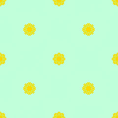 Beautiful spring pastel pattern with floral design