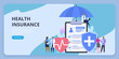 © Ico Maker - Health insurance protection. Healthcare concept. Vector illustration flat design style