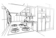 kitchen sketch design