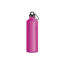 Travel Or Sport Water Pink Bottle 3d Vector Mockup Illustration Isolated.