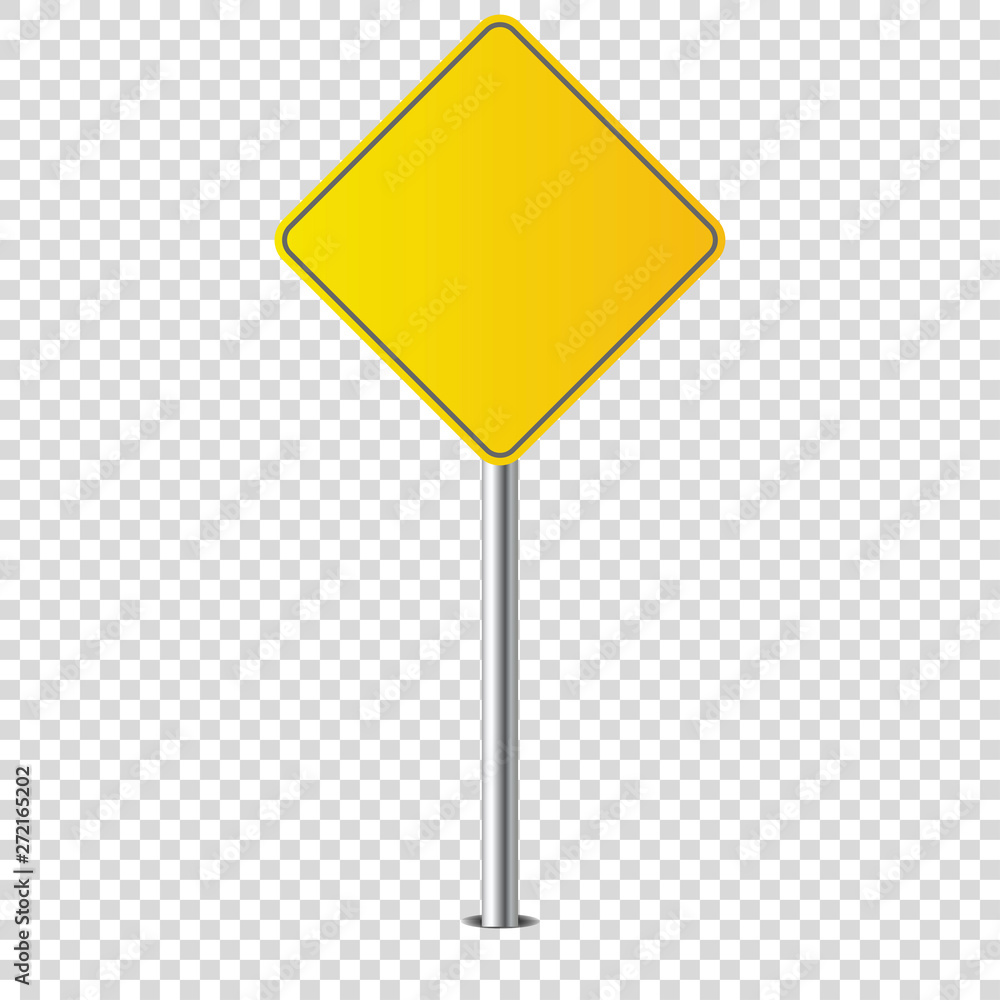 metal road sign isolated blank for you - obrazy, fototapety, plakaty 