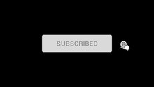 Animation Of A Subscribe Button For Youtube With Transparency