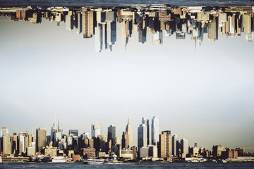Fototapete - City skyline backdrop