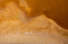 Abstract Of Cream Mixing With Coffee