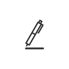Aufkleber - Pencil Icon Vector. Black pictogram in trendy flat style illustration on white background. Pencil logo design inspiration