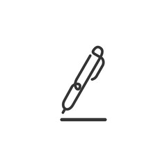 Aufkleber - Pencil Icon Vector. Black pictogram in trendy flat style illustration on white background. Pencil logo design inspiration