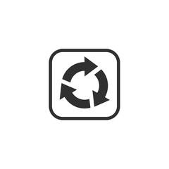 Leinwandbilder - Rotation icon vector. Repeat or reload symbol icon illustration. . Rotate arrow logo design inspiration