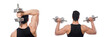 © Elnur - Man with dumbbells isolated on white