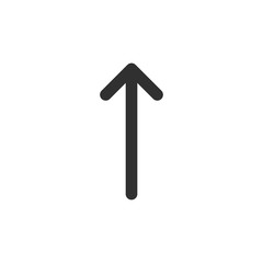 Poster - up arrow icon, arrow icon vector, in trendy flat style isolated on white background. arrow icon image, arrow icon illustration