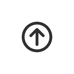 Poster - up arrow icon, arrow icon vector, in trendy flat style isolated on white background. arrow icon image, arrow icon illustration