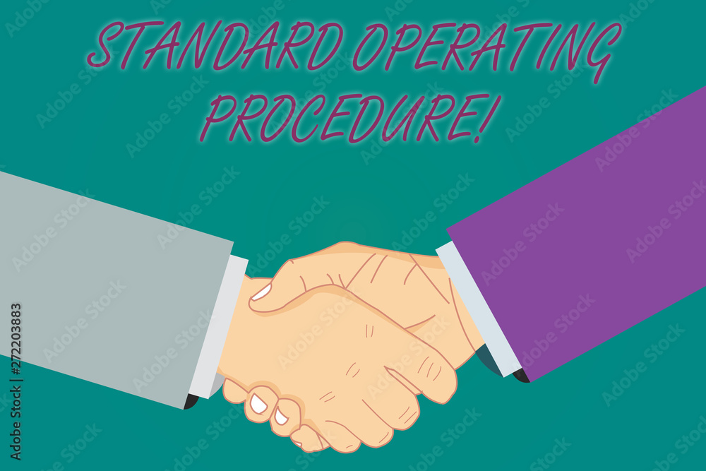 Conceptual hand writing showing Standard Operating Procedure. Business ...