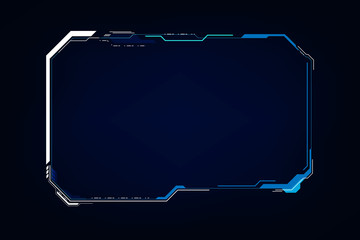 abstract hud ui gui future futuristic screen system virtual design. vector illustration eps10