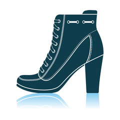 Wall Mural - Ankle Boot Icon