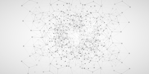 Cloud Computing and Global Networks Concept Design with Geometric Network Mesh 