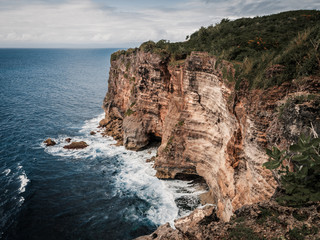 Wall Mural - coastline with ocean and rocks.