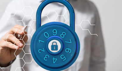security data code digital in hand