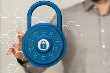 security data code digital in hand