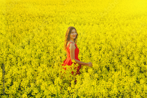 red dress with yellow flowers