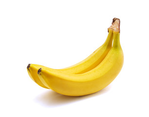 Wall Mural - Bananas on a white background