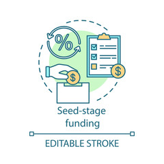 Sticker - Seed-stage funding concept icon