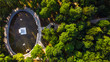 © marcin jucha - Park in Tarnow,Poland view from drone over Bem Mausoleum