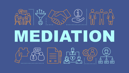Wall Mural - Mediation word concepts banner